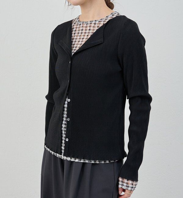  「【26SS予約】プリーツカーディガン」|シャツ・ブラウス|