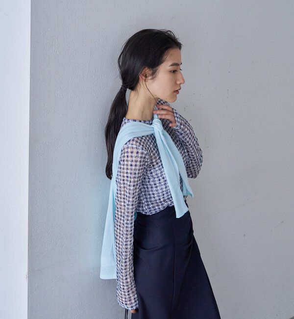  「【26SS予約】レースチェックプルオーバー」|Tシャツ・カットソー|