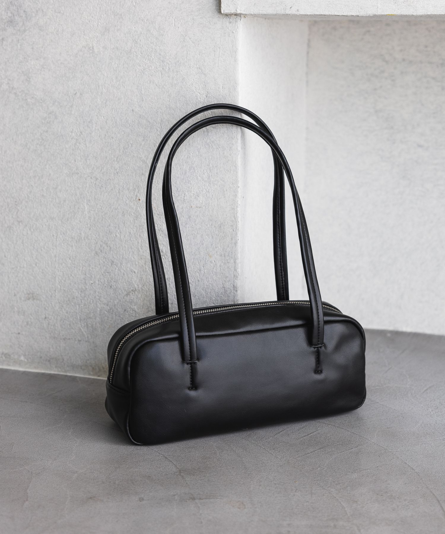 A part by 「ロングハンドルソフトボストンバッグ」|ボストンバッグ|ブラック