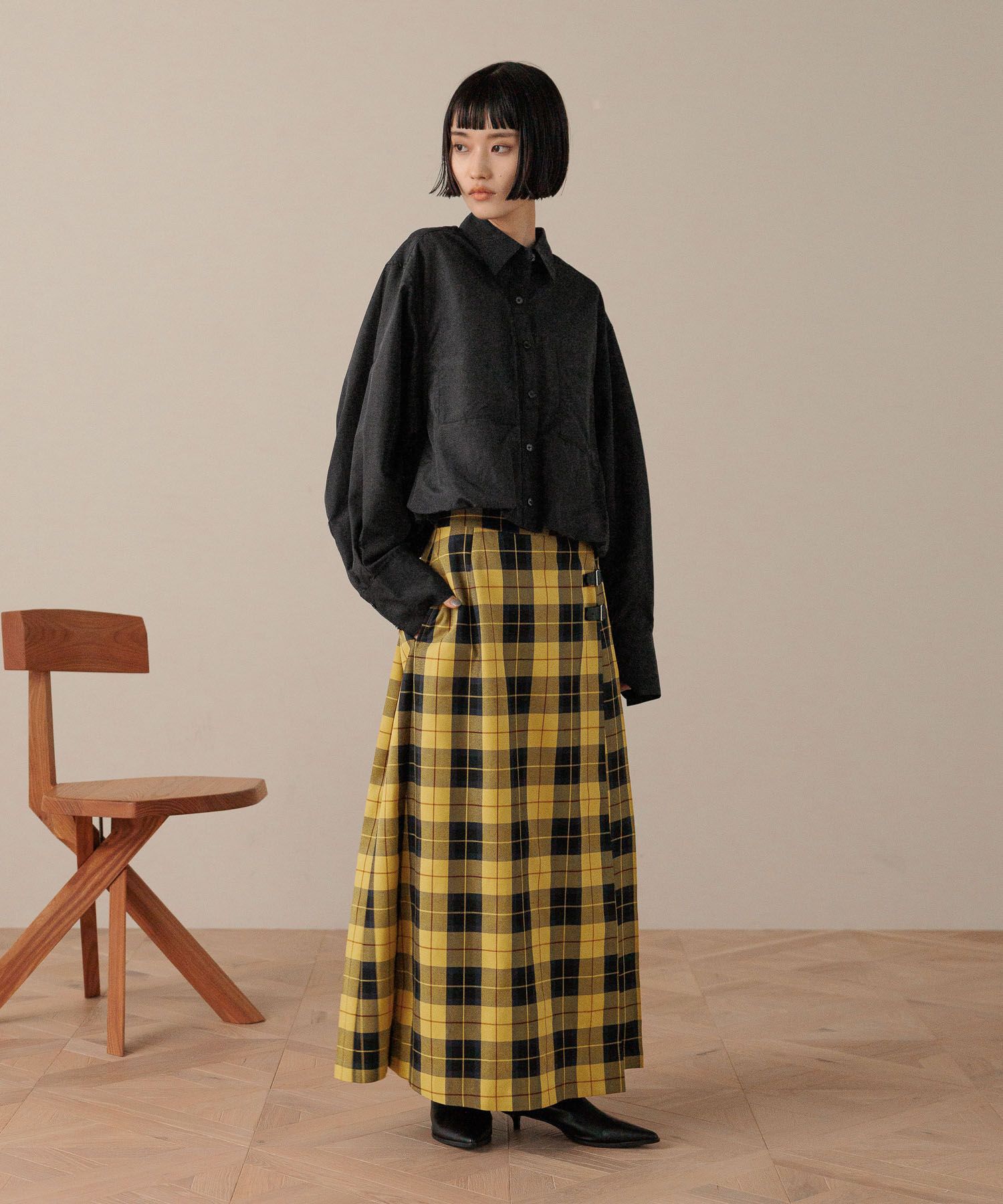 LOWRYS FARM「チェックキルトプリーツスカート」|スカート|