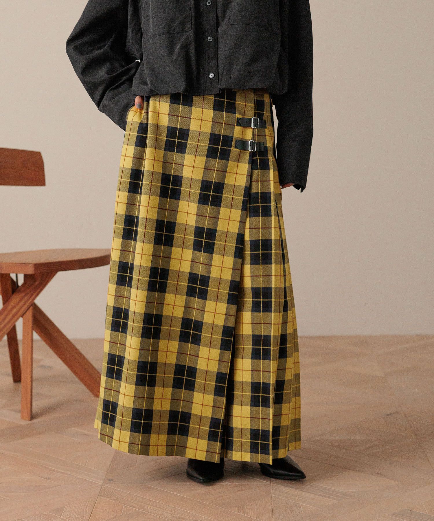 LOWRYS FARM「チェックキルトプリーツスカート」|スカート|