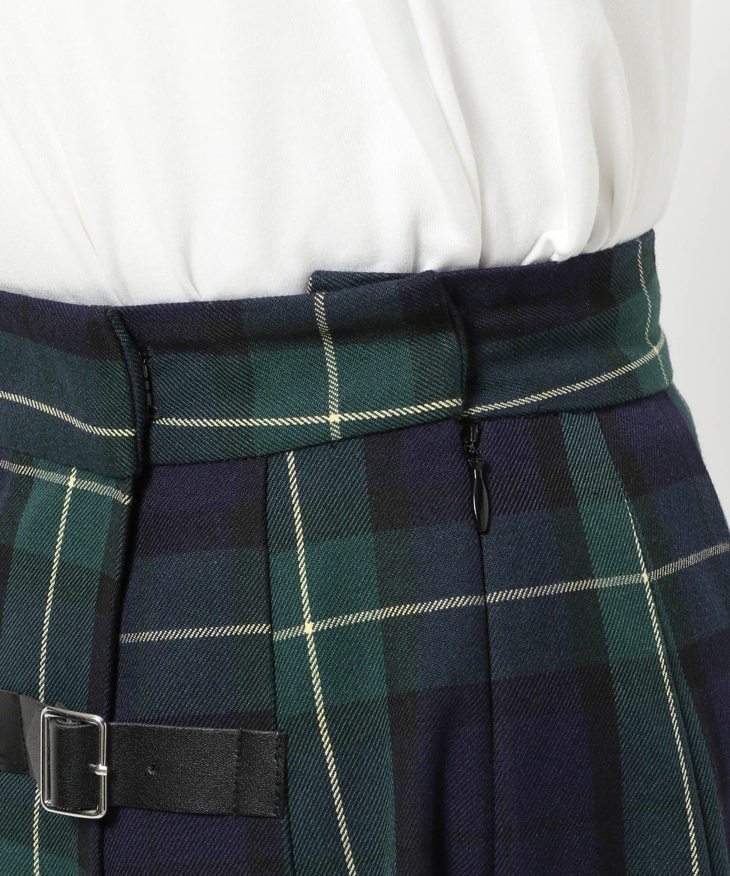 LOWRYS FARM「チェックキルトプリーツスカート」|スカート|