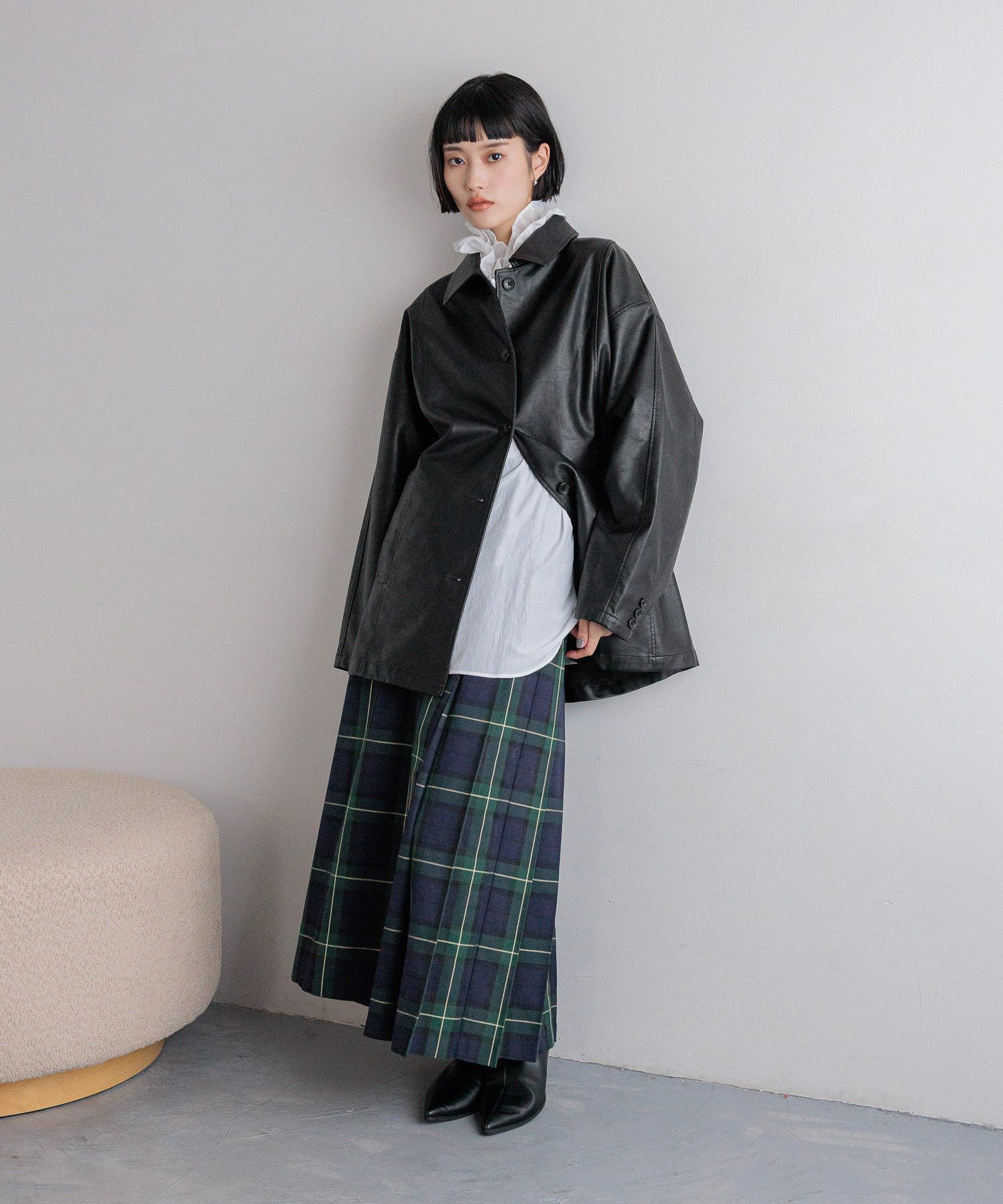 LOWRYS FARM「チェックキルトプリーツスカート」|スカート|