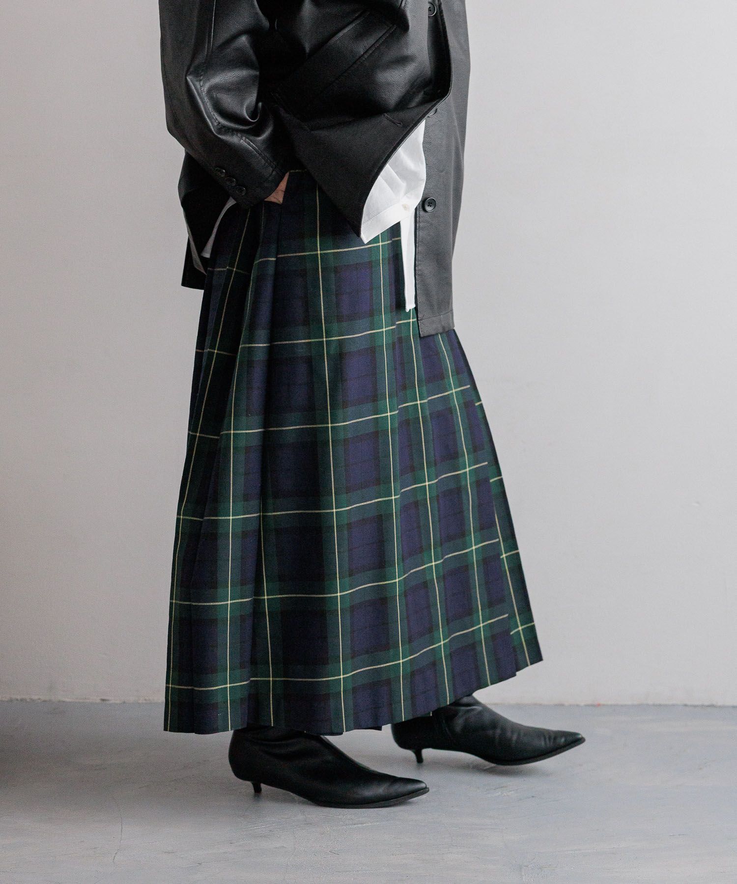 LOWRYS FARM「チェックキルトプリーツスカート」|スカート|
