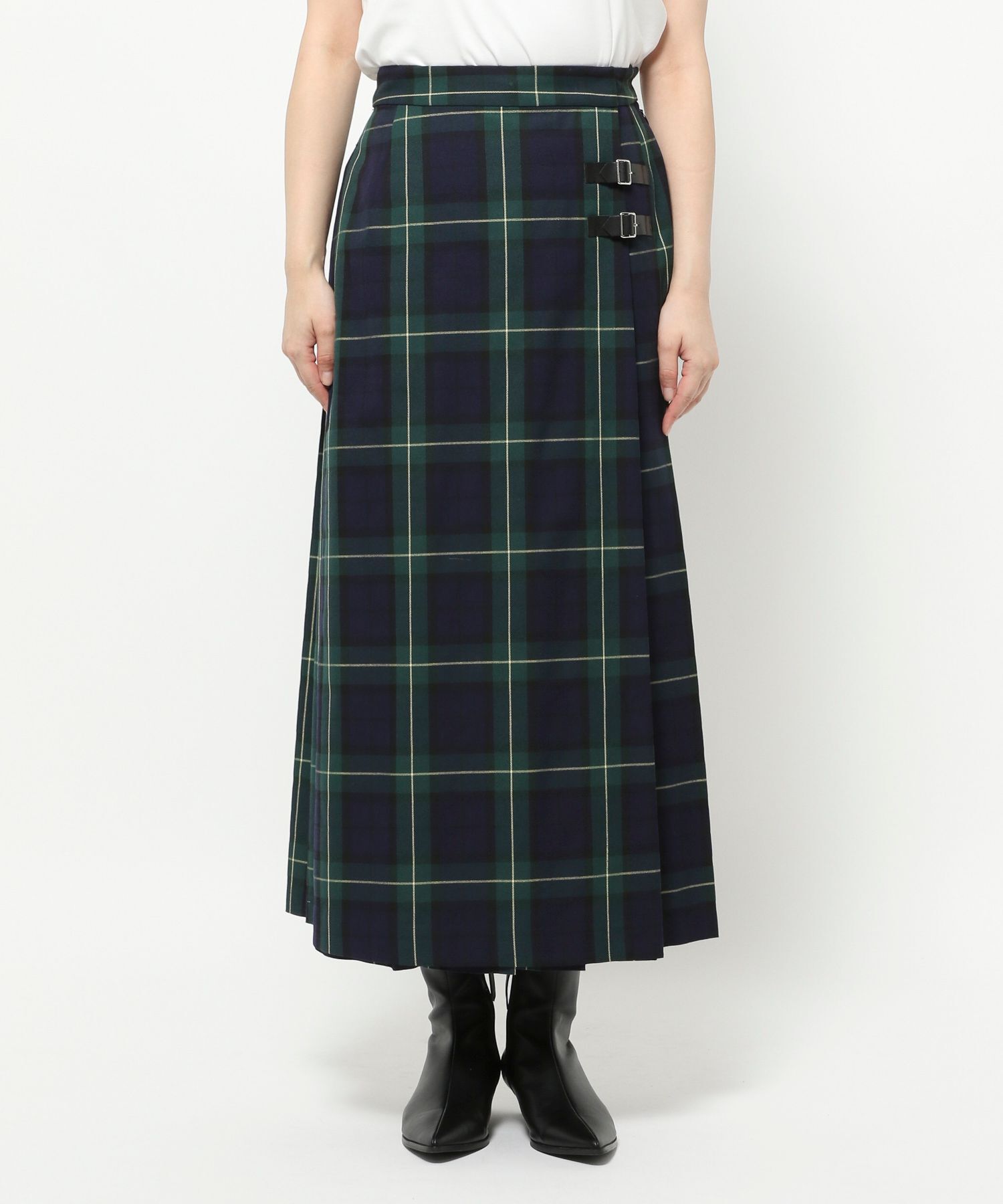 LOWRYS FARM「チェックキルトプリーツスカート」|スカート|
