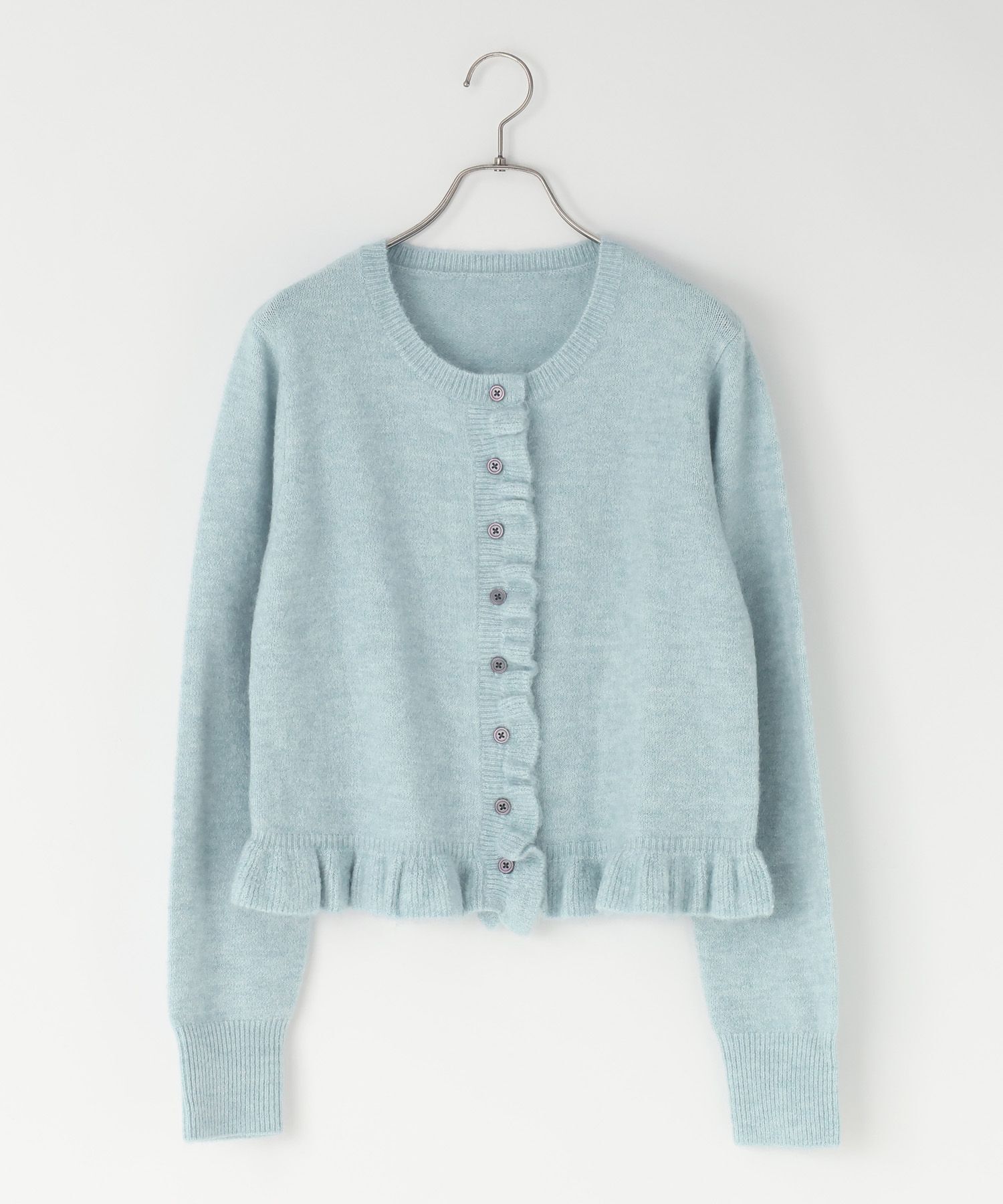 LOWRYS FARM「チビフリルカーディガンＬＳ」|ニット・セーター|