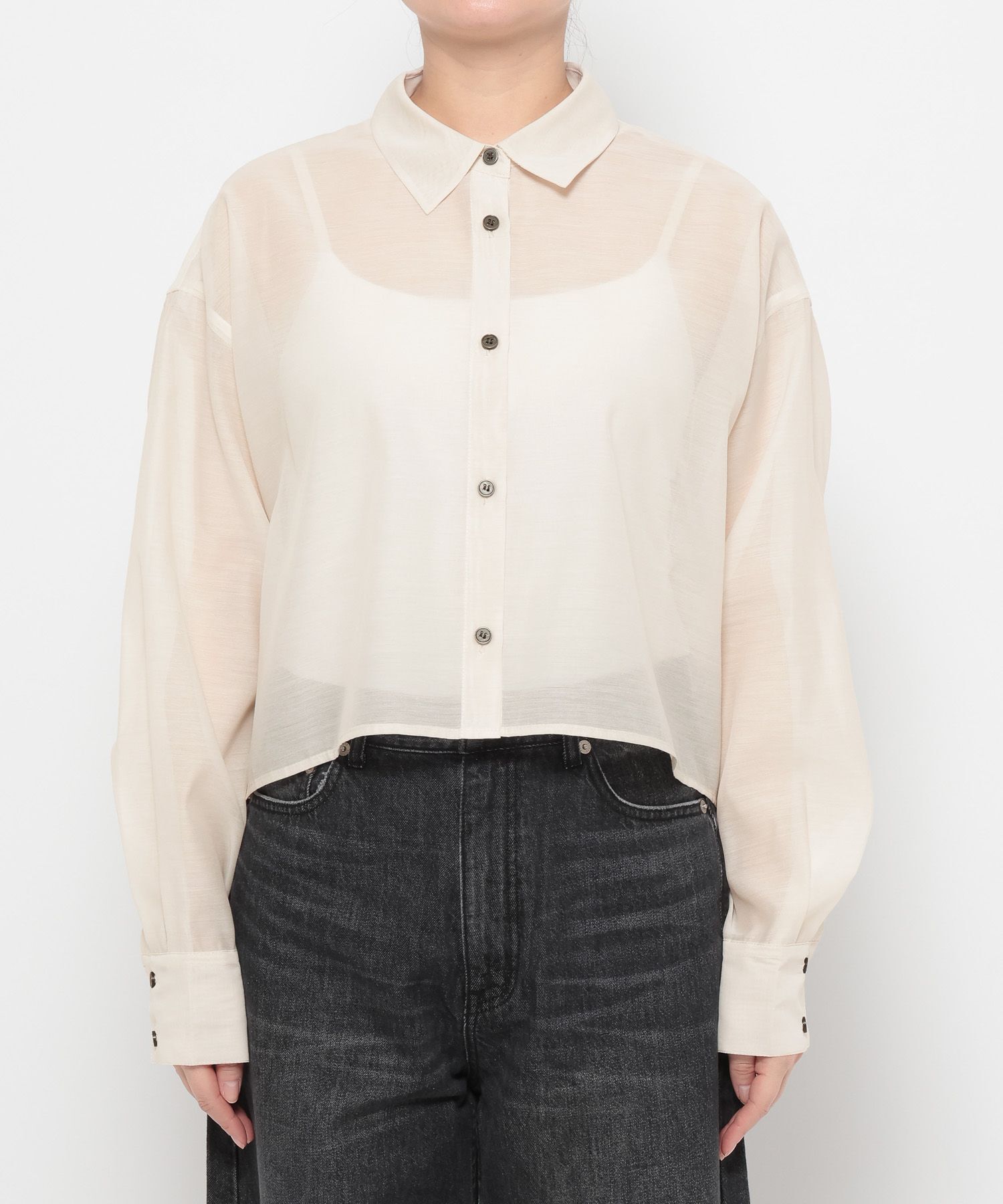 LOWRYS FARM「シアーシャツLS」|シャツ・ブラウス|