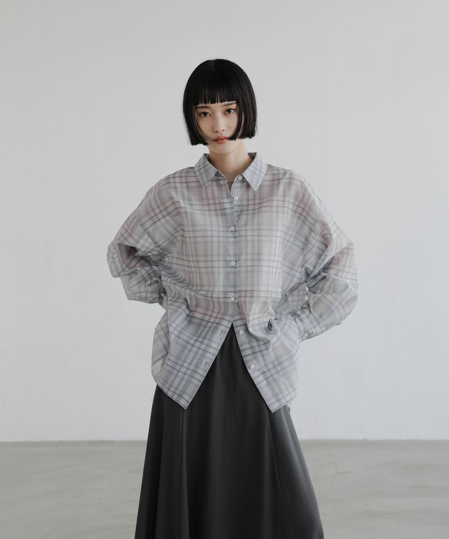 LOWRYS FARM「シアーシャツLS」|シャツ・ブラウス|