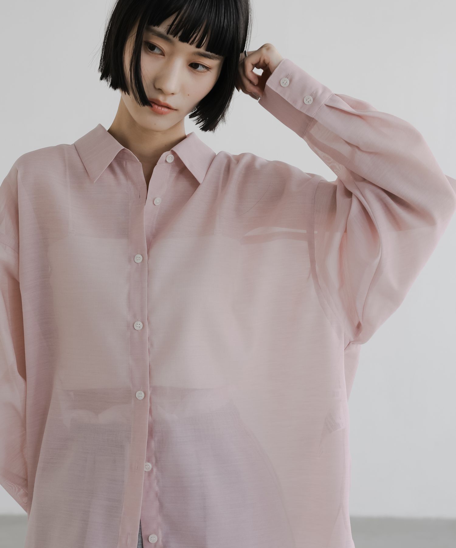 LOWRYS FARM「シアーシャツLS」|シャツ・ブラウス|PNK2