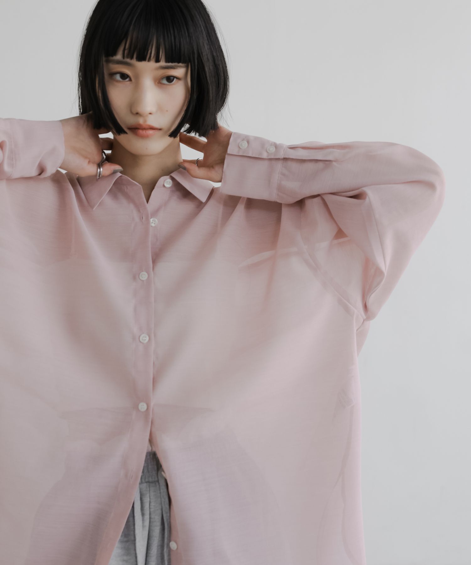 LOWRYS FARM「シアーシャツLS」|シャツ・ブラウス|