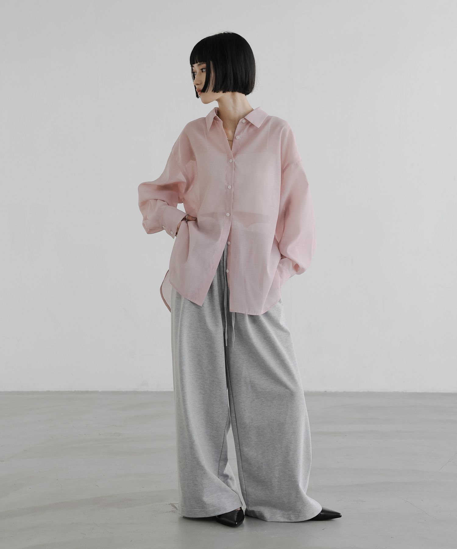 LOWRYS FARM「シアーシャツLS」|シャツ・ブラウス|