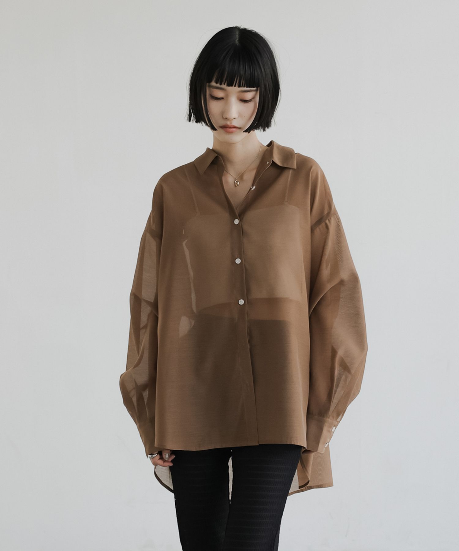 LOWRYS FARM「シアーシャツLS」|シャツ・ブラウス|BRN8