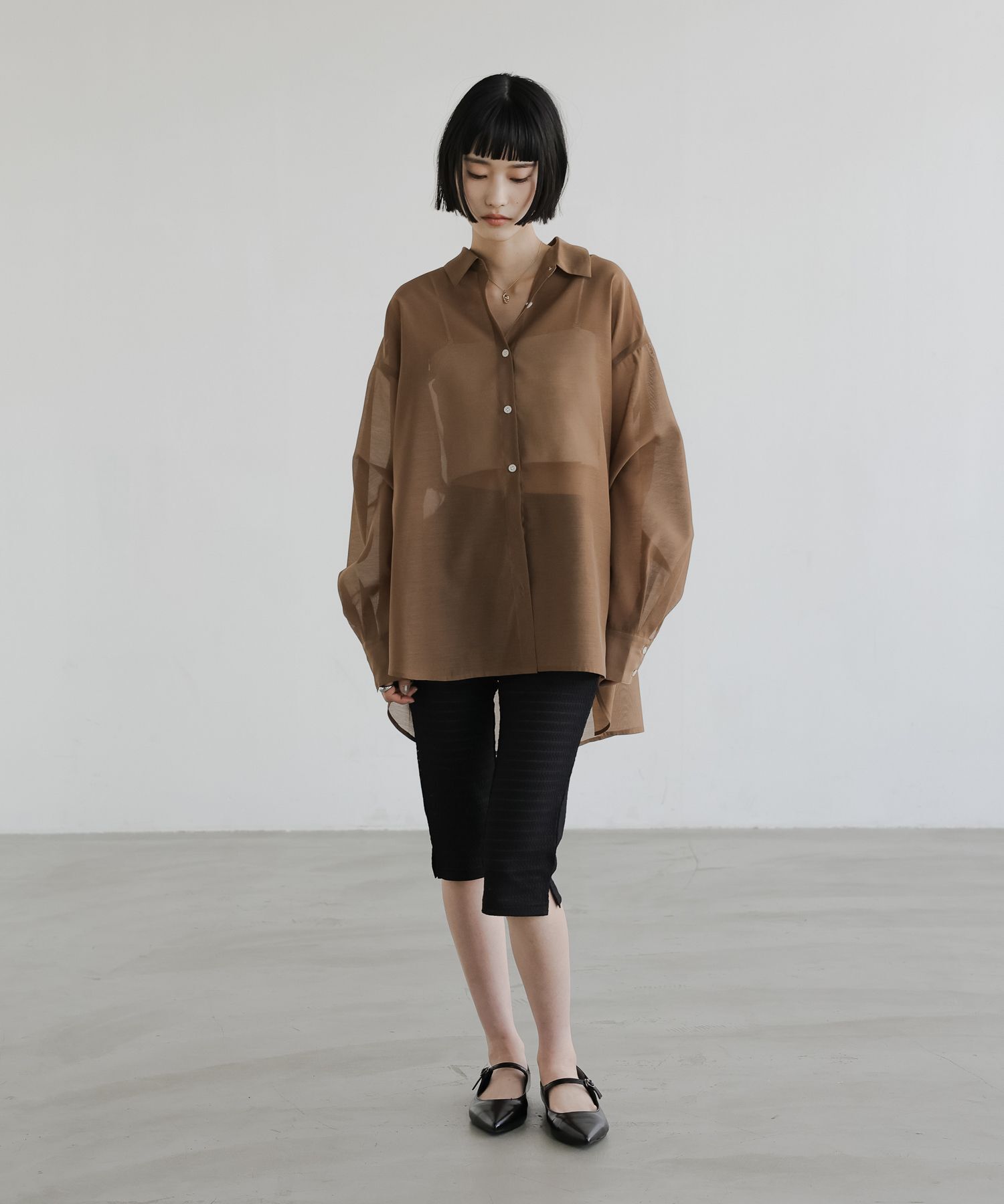 LOWRYS FARM「シアーシャツLS」|シャツ・ブラウス|