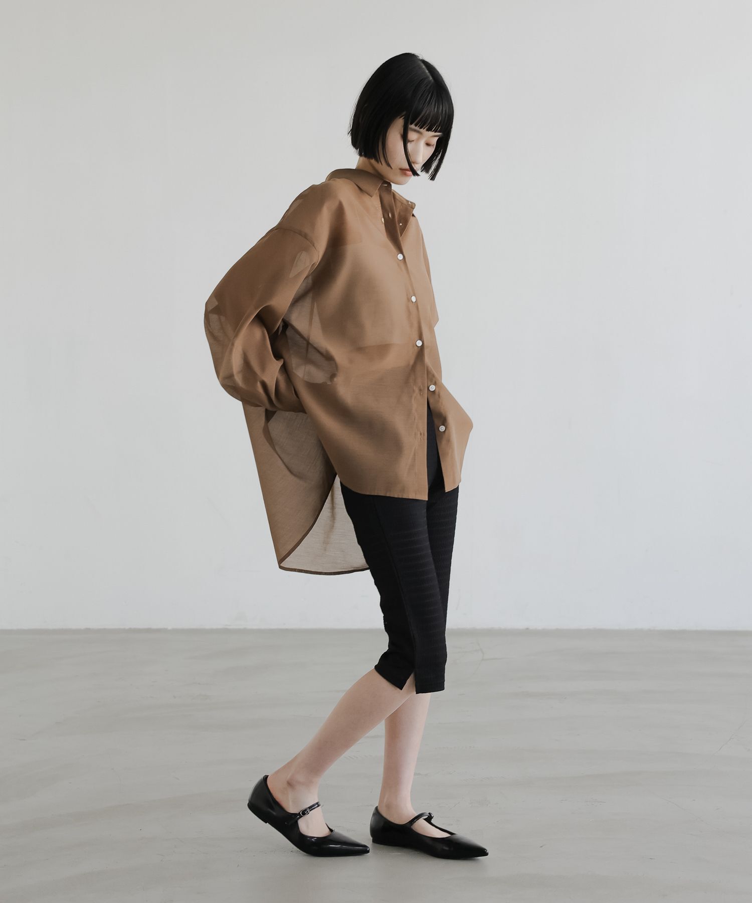 LOWRYS FARM「シアーシャツLS」|シャツ・ブラウス|