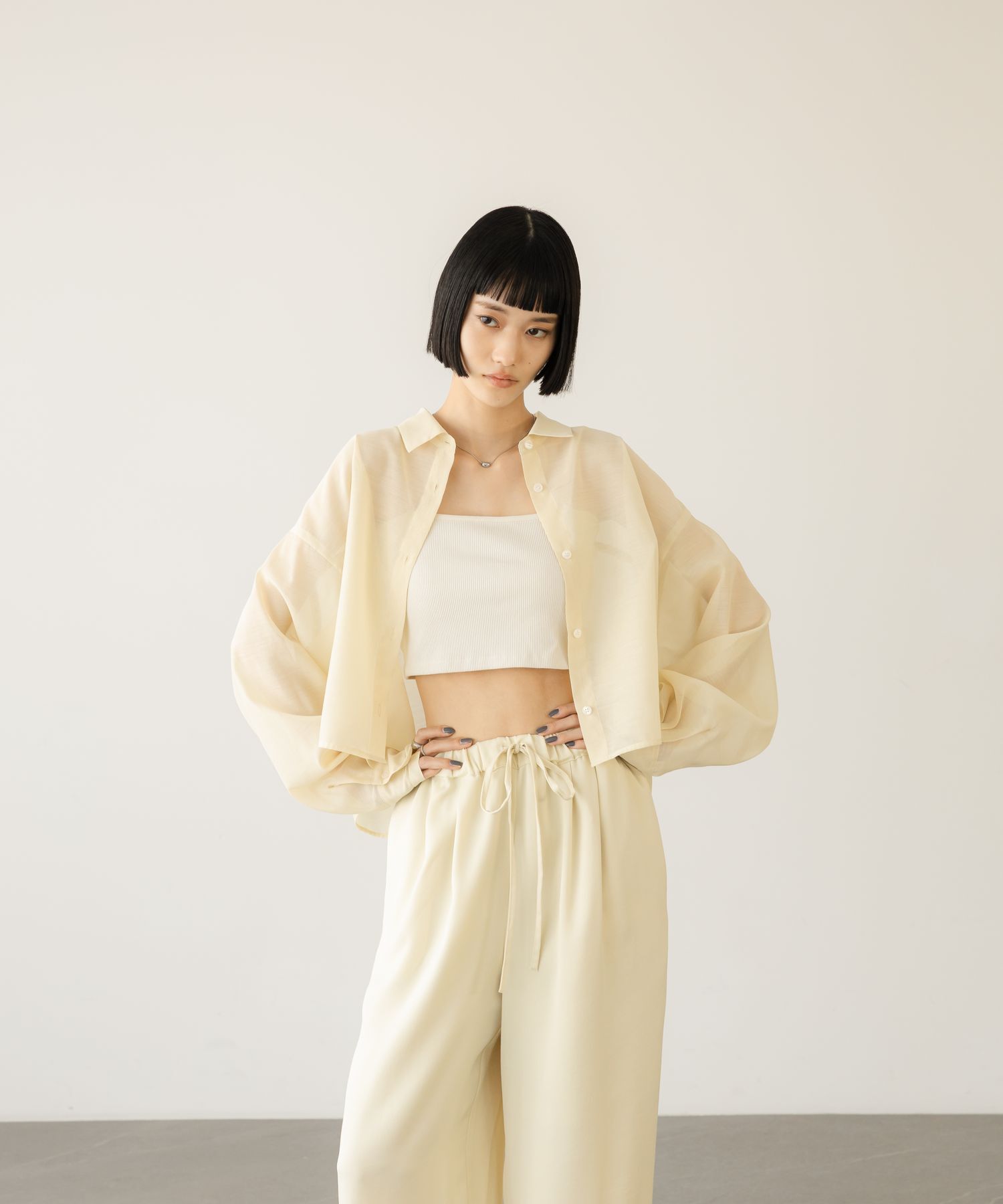 LOWRYS FARM「シアーシャツLS」|シャツ・ブラウス|