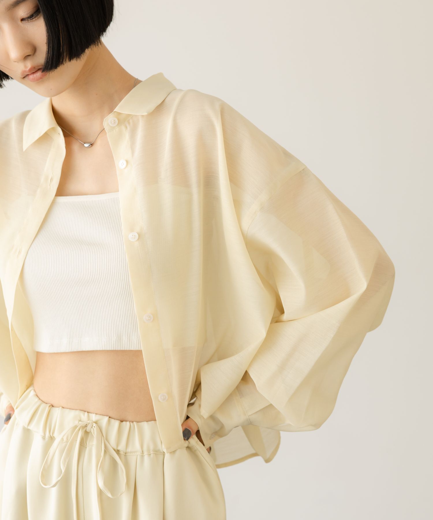 LOWRYS FARM「シアーシャツLS」|シャツ・ブラウス|