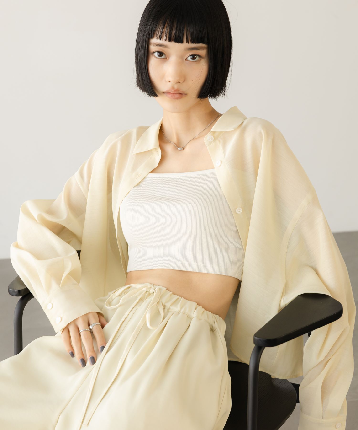 LOWRYS FARM「シアーシャツLS」|シャツ・ブラウス|