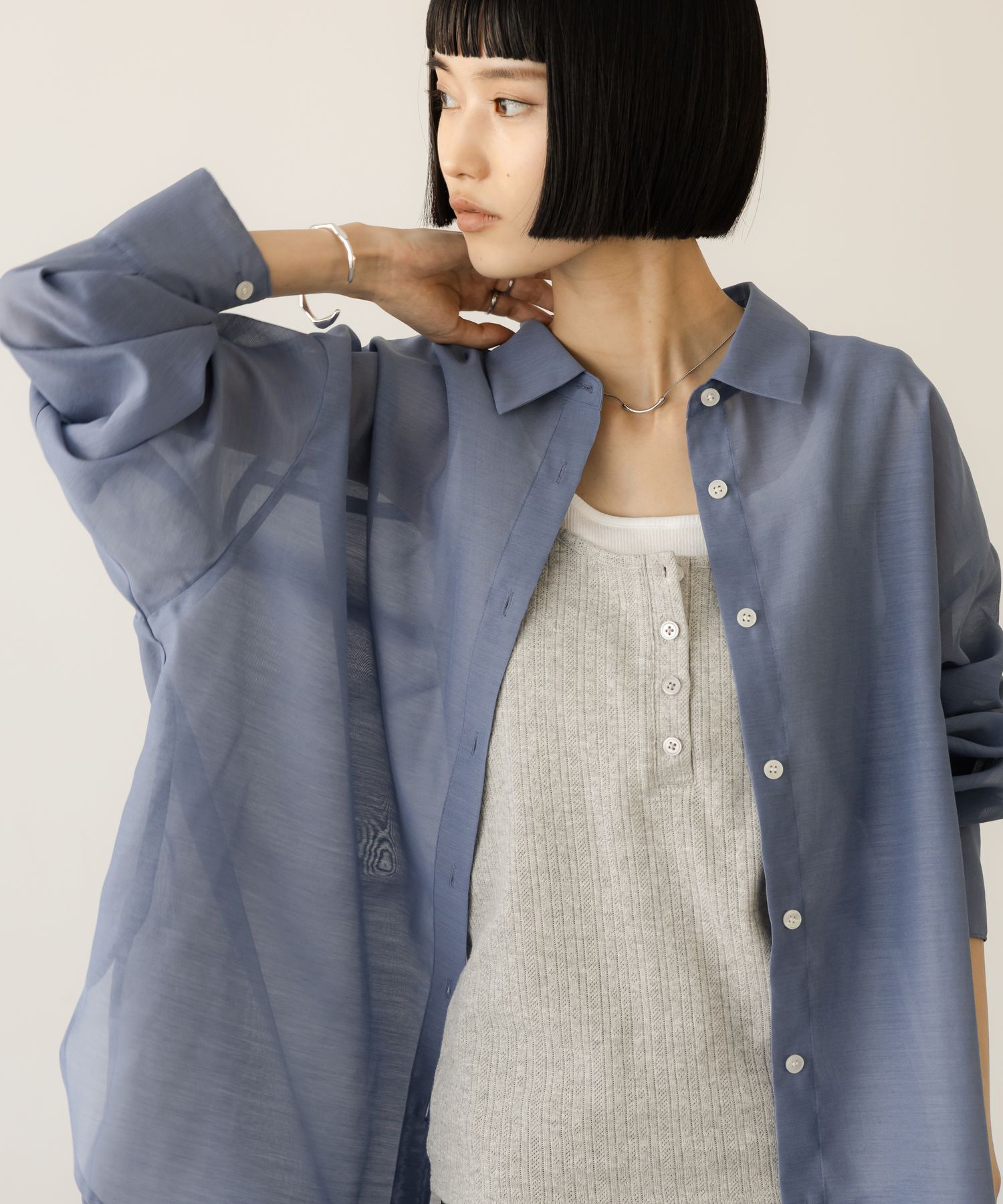 LOWRYS FARM「シアーシャツLS」|シャツ・ブラウス|BLU5