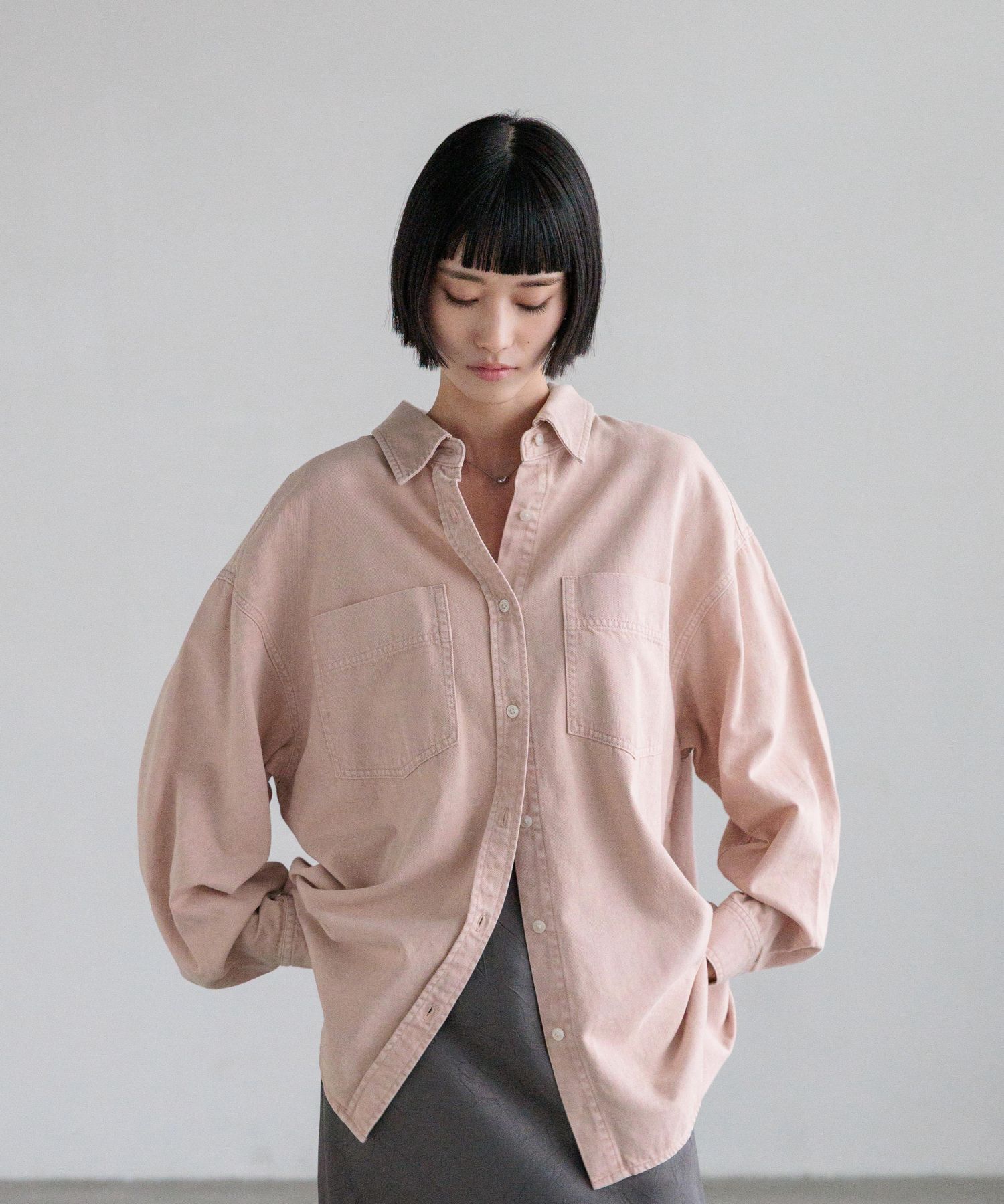 LOWRYS FARM「アソートデニムＢＩＧシャツ」|シャツ・ブラウス|