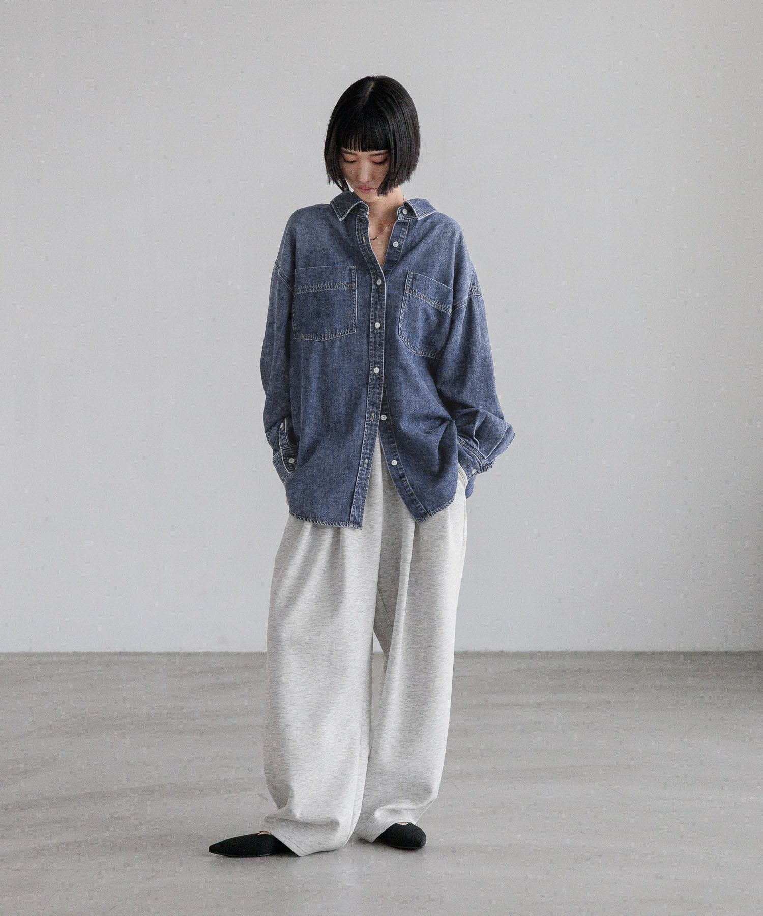 LOWRYS FARM「アソートデニムＢＩＧシャツ」|シャツ・ブラウス|