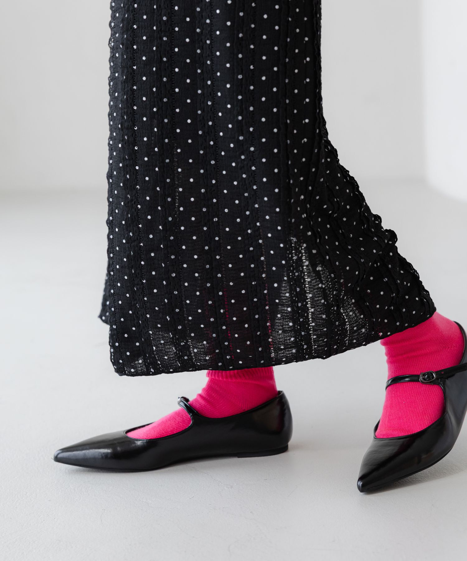 LOWRYS FARM「チビフリルカットタイトスカート」|スカート|