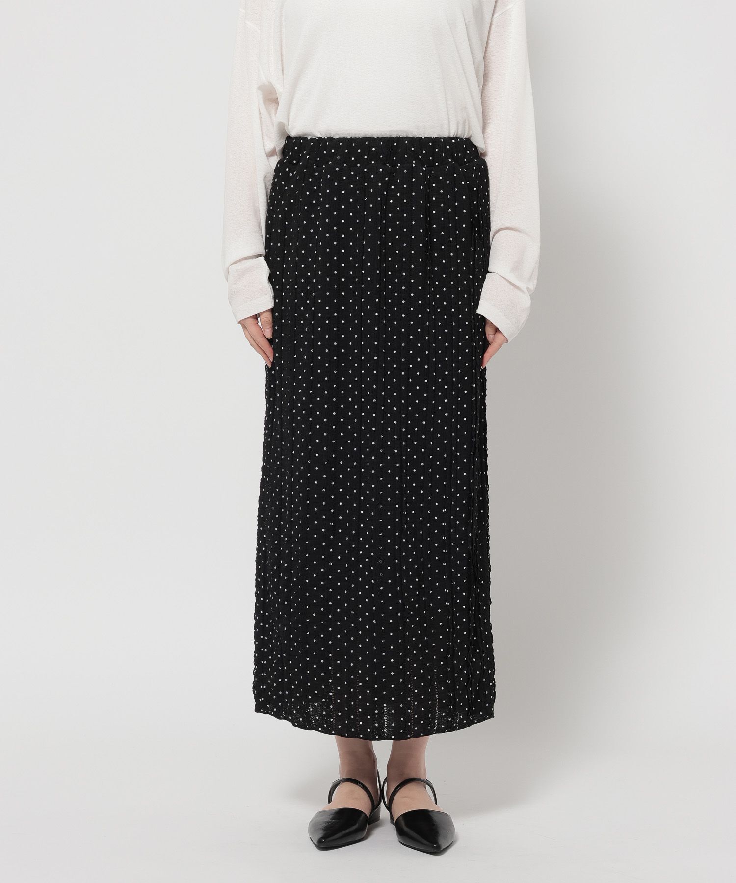 LOWRYS FARM「チビフリルカットタイトスカート」|スカート|