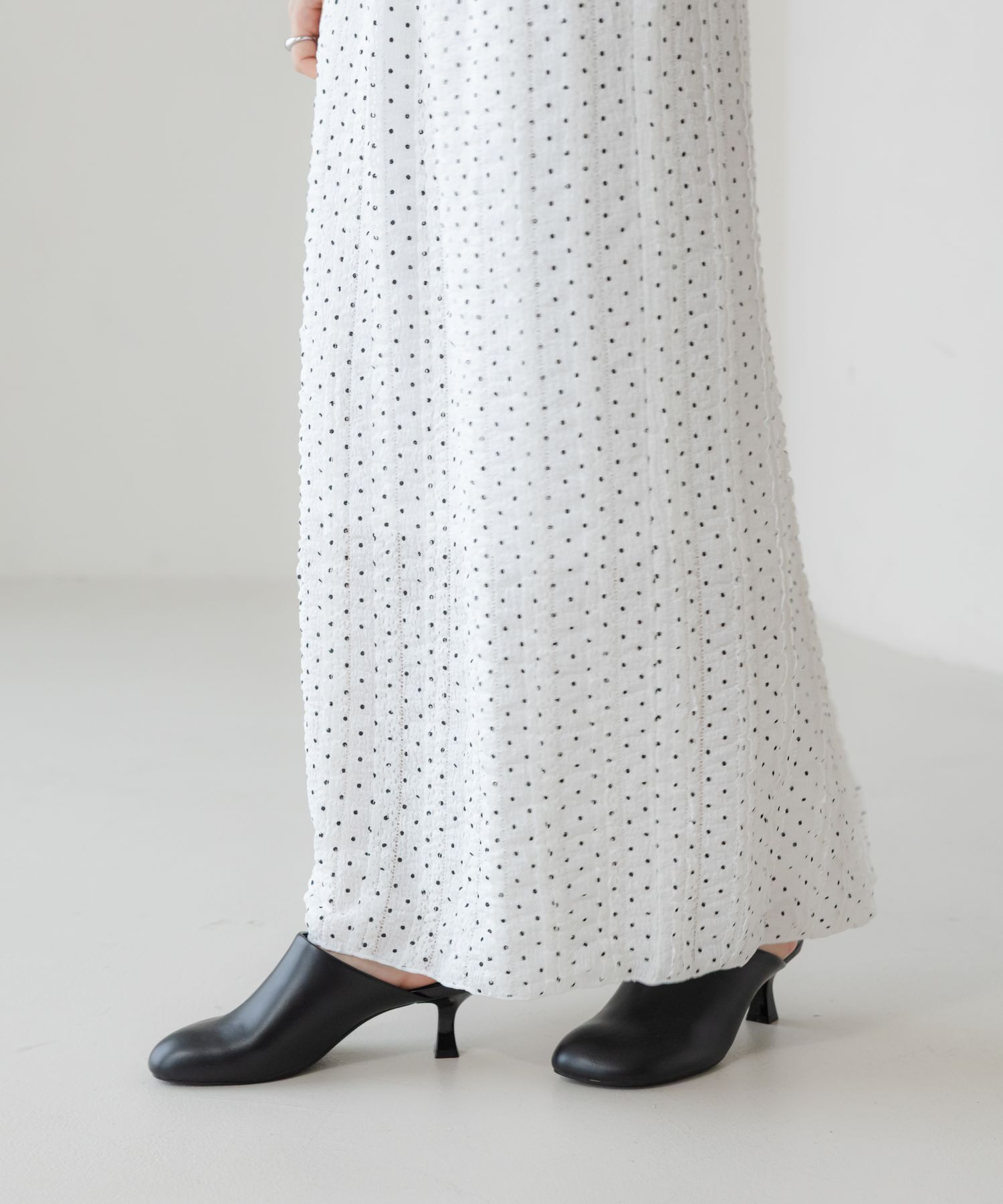 LOWRYS FARM「チビフリルカットタイトスカート」|スカート|