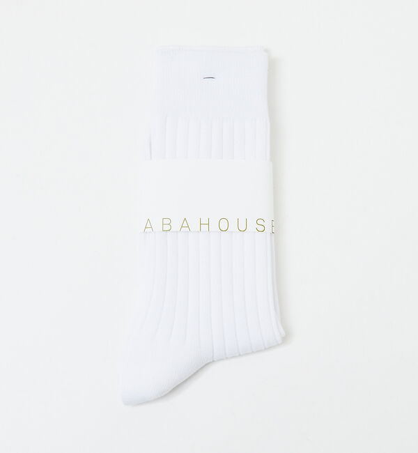 ABAHOUSE「【定番】無地 リブ カラーソックス」|ソックス|