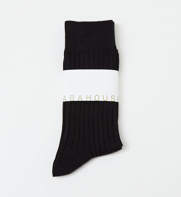 ABAHOUSE「【定番】無地 リブ カラーソックス」|ソックス|