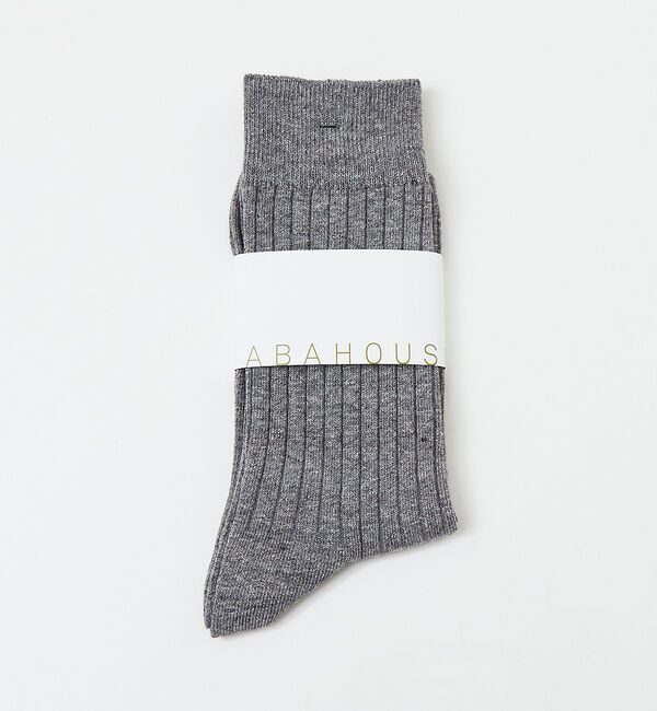 ABAHOUSE「【定番】無地 リブ カラーソックス」|ソックス|