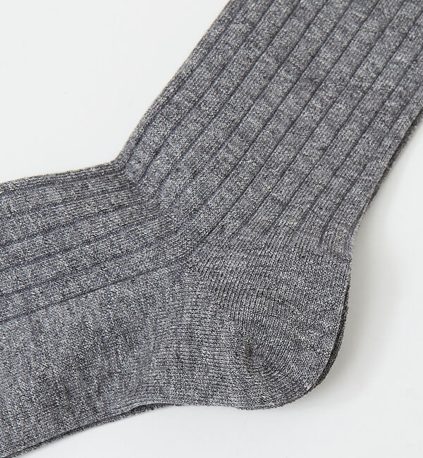 ABAHOUSE「【定番】無地 リブ カラーソックス」|ソックス|