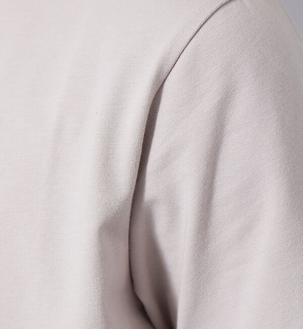 ABAHOUSE「【ノンストレス】定番 / COTTON LYCRA 圧着 クルーネック 半袖 T」|Tシャツ・カットソー|