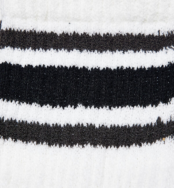 ABAHOUSE「【YUQRI】puff pile short crew＆line crew /」|ソックス|