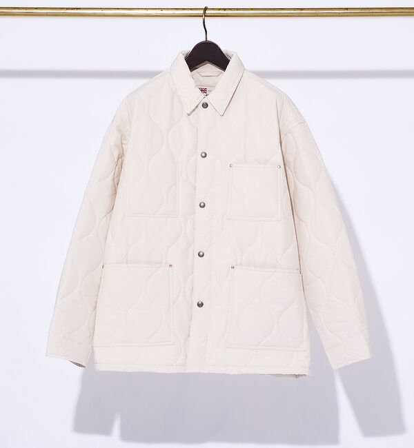ABAHOUSE「【Traditional Weatherwear】キルティング ワークジャケット」|ブルゾン・スタジャン|アイボリー