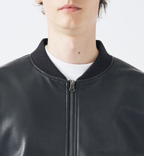 ABAHOUSE「【AH ABAHOUSE / MA-1型】エコレザー ブルゾン」|その他|