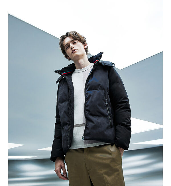 ABAHOUSE「【コンビデザイン】フード ダウン ブルゾン」|ダウン|