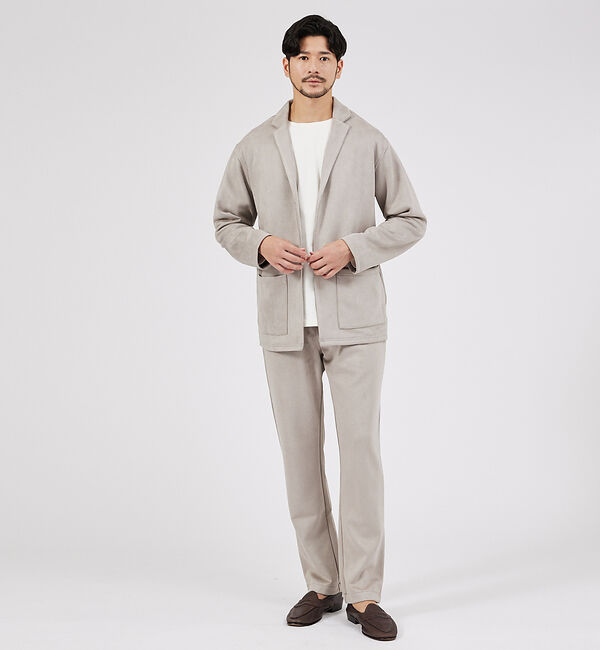 ABAHOUSE「【セットアップ対応】ネオスエード スリムイージーパンツ / シルキータッチ」|その他|