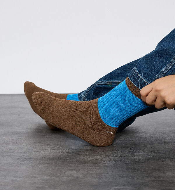 ABAHOUSE「【YUQRI/ユクリ】Puffy/靴下/消臭/ユニセックス【WEB限定】」|ソックス|ブラウン