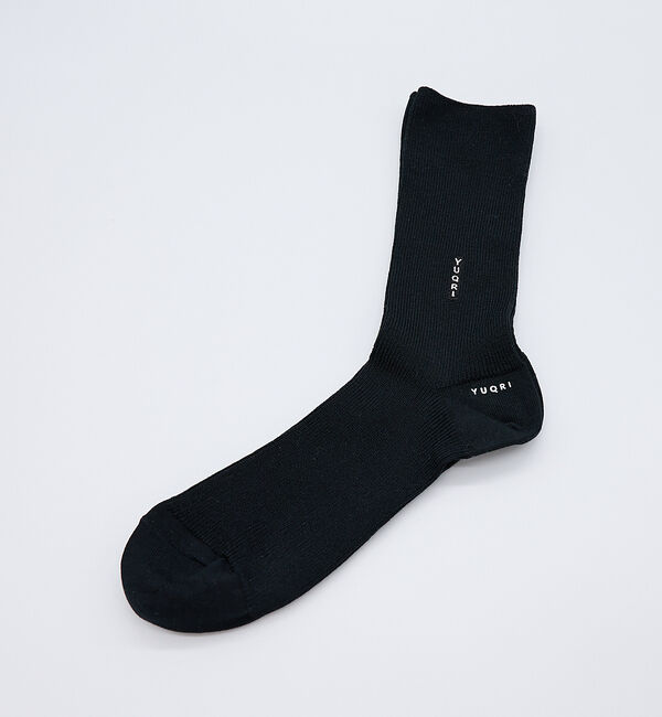 ABAHOUSE「【YUQRI/ユクリ】Silky/定番ソックス/オールシーズン/ユニセックス」|ソックス|ブラック