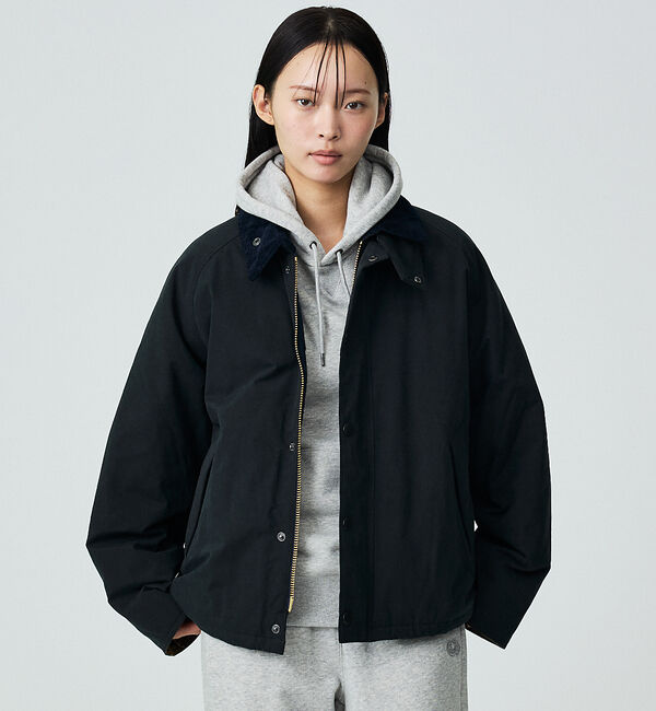 ABAHOUSE「【BARBOUR / バブアー】 PADDED TRANSPORT / パデッド」|ダウン|ネイビー