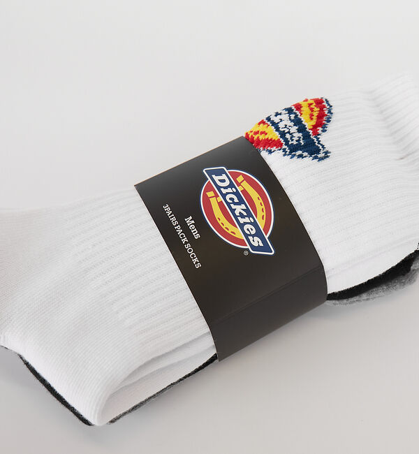 ABAHOUSE「【Dickies / ディッキーズ】CDK3P3底パイルバックロゴソックス/ハイ」|ソックス|