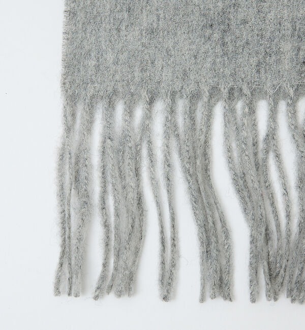 ABAHOUSE「ウール&times;カシミヤ フリンジ マフラー / ON・OFF兼用」|マフラー|