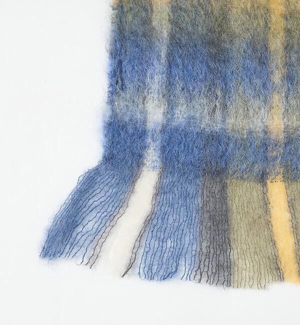 ABAHOUSE「【814 EZCARAY】MOHAIR TARTAN モヘヤ マフラー」|マフラー|