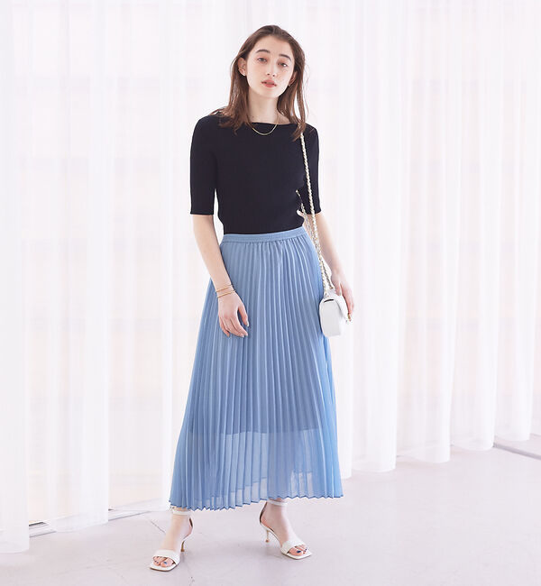 Rouge vif「シアープリーツスカート」|スカート|