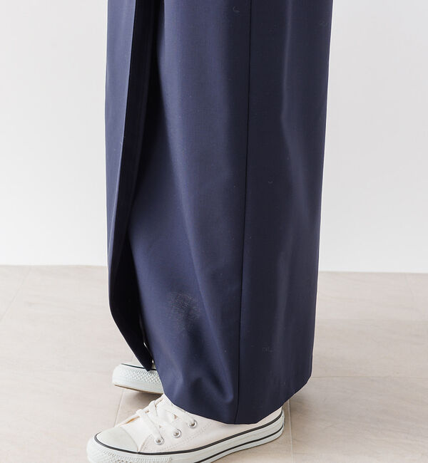 Rouge vif「【セットアップ対応】ラッププリーツボタンスカート」|スカート|