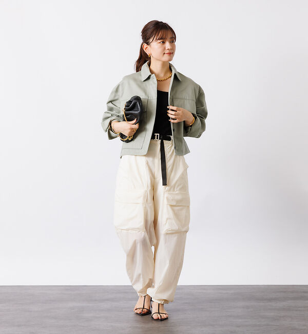 Rouge vif「ショート丈ビッグフラップコクーンブルゾン」|ブルゾン・スタジャン|