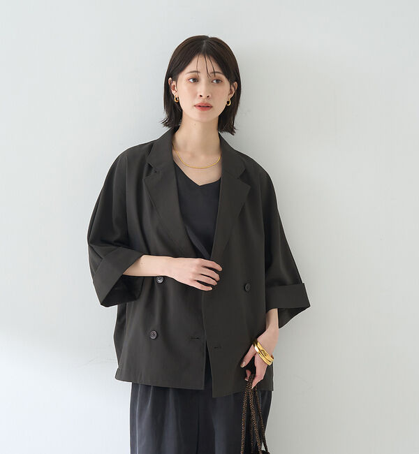 Rouge vif「撥水ドルマンハーフスリーブジャケット」|その他|