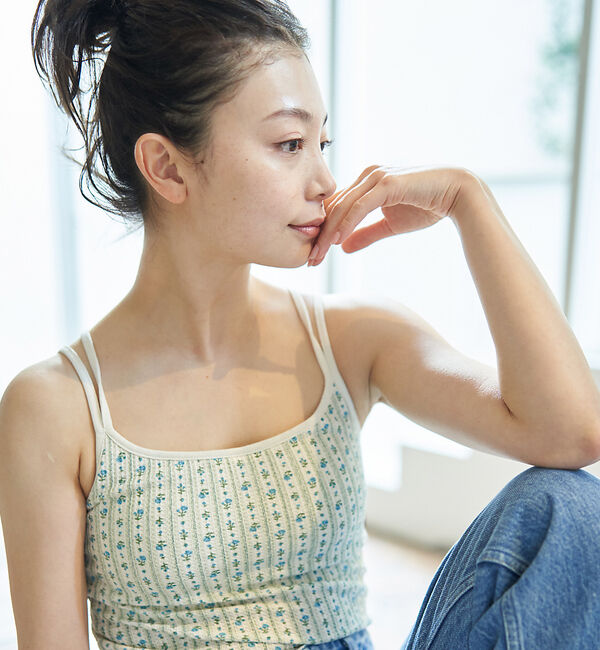 Rouge vif「【JEMORGAN/ジェーイーモーガン】花柄 カップ付キャミソール / TCワッ」|キャミソール|