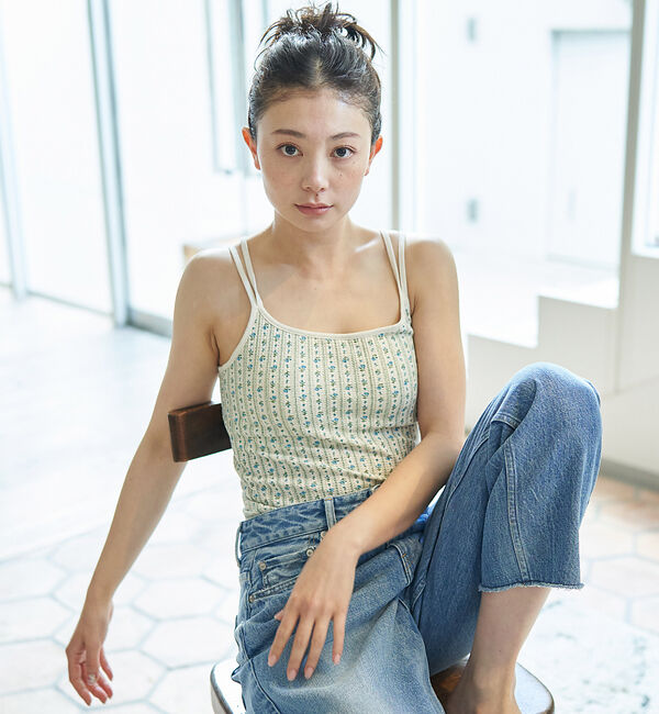 Rouge vif「【JEMORGAN/ジェーイーモーガン】花柄 カップ付キャミソール / TCワッ」|キャミソール|