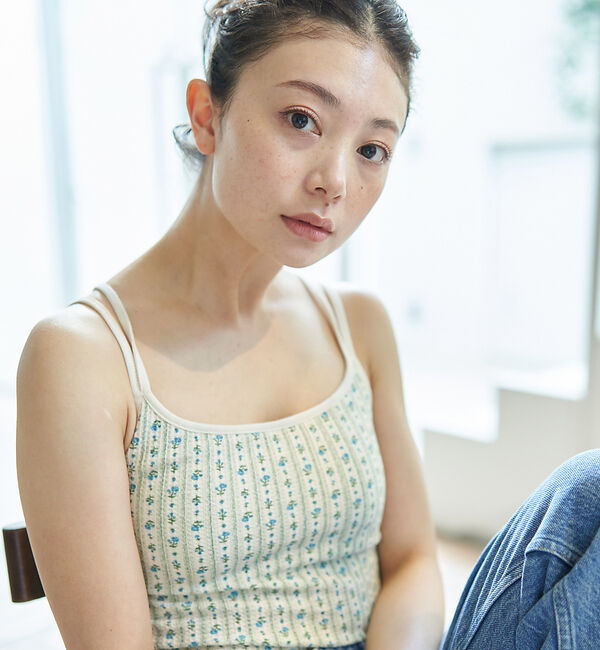 Rouge vif「【JEMORGAN/ジェーイーモーガン】花柄 カップ付キャミソール / TCワッ」|キャミソール|